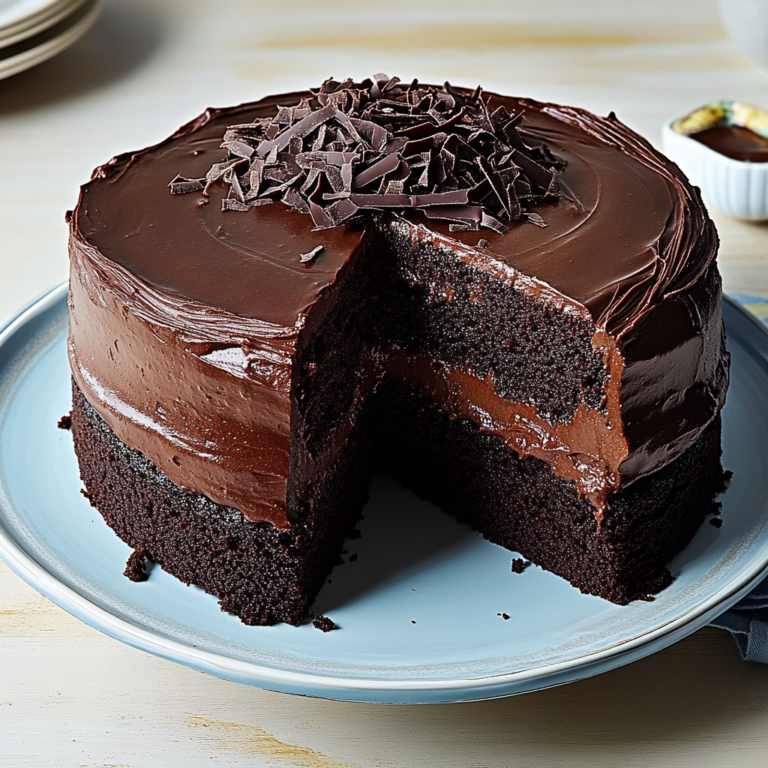 Decadent Double Chocolate Layer Cake